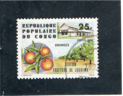CONGO  1980  Y. T. N° 600  à  607  Incomplet  605  Oblitéré - Usados