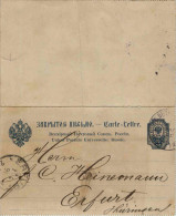 Ganzsache Russland Kartenbrief 1891 - Interi Postali