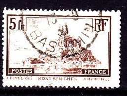 FRANCE Timbre Oblitéré N° 260a, 5fr Type I - MONT SAINT MICHEL - Usati