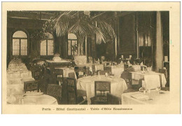 75.PARIS.1er ARR.n°11747.HOTEL CONTINENTAL.TABLE D'HOTE RENAISSANCE - Cafés, Hotels, Restaurants