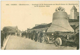 75.PARIS.18eme ARR.n°29796.MONTMARTRE.MONTAGE DE LA SAVOYARDE AU SACRE COEUR DE MONTMARTRE.1895 - Arrondissement: 18