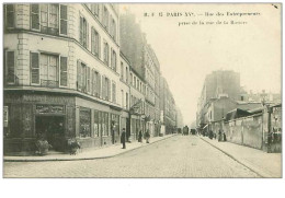 75.PARIS.15 Eme Arr.n°248.RUE DES ENTREPRENEURS PRISE DE LA RUE DE LA ROSIERE.MAISON LAGRANGE AUX RENDEZ VOUS.... - Arrondissement: 15