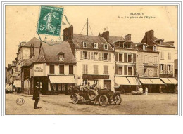 76.BLANGY.LA PLACE DE L'EGLISE.CAFE PREVOST.POSTES ET TELEGRAPHES.PLIE - Blangy-sur-Bresle