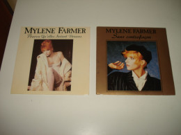 B14/  Lot De 2 SP  -  Mylene Farmer  - Sans Contre Façon + Pourvu Qu'elle..  N.M - Disco & Pop