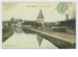 77.CLAYE-SOUILLY.L'EGLISE ET LE CANAL - Claye Souilly