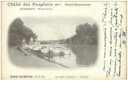 77 .n°39322 . Bas Samois.cp Pub.l Ecluse.chalet Des Peupliers Hotel Restaurant - Samois