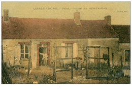 77.LORREZ-LE-BOCAGE.n°142.PALLEY.MAISON LAPILLE (LES FOUILLES).CP TOILEE - Lorrez Le Bocage Preaux