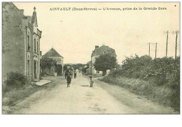 79.AIRVAULT.n°4.L'AVENUE PRISE DE LA GRANDE GARE.RARE - Airvault