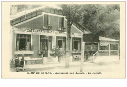 82.CAYLUS.n°11.CAMP DE CAYLUS.RESTAURANT BON ACCUEIL.LA FACADE.RARE - Caylus