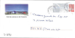 D1691 Entier Postal / Postal Stationnery / PSE - PAP Luquet - Cité Des Sciences Et L'industrie (75) 899-lot A14/025 - PAP: Aufdrucke/Luquet