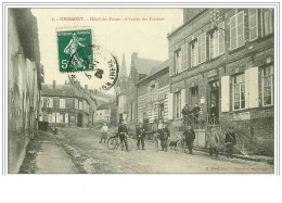 80.OISEMONT.HOTEL DES POSTES.L'ENTREE DES FACTEURS - Oisemont