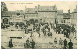 80.DOULLENS.n°24.LE MARCHE AUX BESTIAUX.ESCOMPTE COUPONS BOURSE - Doullens