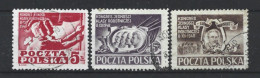 Poland 1948 Worker's Union Congress Y.T. 538/540 (0) - Used Stamps