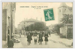 86.COUHE VERAC.L'EGLISE.LA RUE DE JUILLET - Couhe