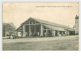 86.COUHE-VERAC.VUE DES HALLES ET DE LA PLACE DU MARCHE - Couhe