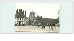 89.SEIGNELAY.EGLISE SAINT MARTIAL ET HALLES................... CPSM - Seignelay