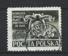 Poland 1948 Worker's Union Congress Y.T. 543 (0) - Used Stamps