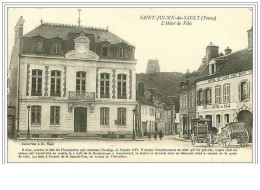 89.SAINT JULIEN DU SAULT.L'HOTEL DE VILLE.CAFE DE L'HOTEL DE VILLE....... - Saint Julien Du Sault