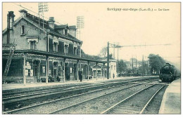 91.SAVIGNY SUR ORGE.n°295.LA GARE.TRAIN - Savigny Sur Orge