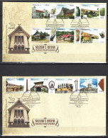 MALAISIE. N°1715-24 De 2014 Sur 2 Enveloppes 1er Jour. Musées. - Malesia (1964-...)