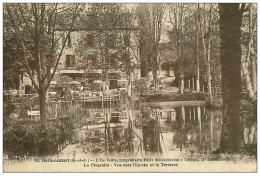 91.BALLANCOURT.n°3970.L'ILE VERTE,PROPRIETAIRE FELIX MIGGERODE.LA PROPRIETE.VUE VERS L'ENTREE ET LA TERRASSE - Ballancourt Sur Essonne