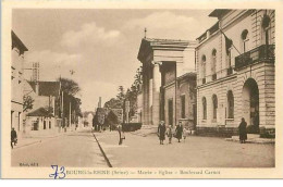 92.BOURG LA REINE.MAIRIE.EGLISE.BOULE VARD CARNOT - Bourg La Reine