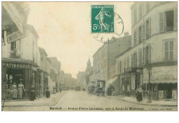 92.MALKOFF.n°28122.AVENUE PIERRE LARROUSSE VERS LA ROUTE DE MONTROUGE.PATISSERIE.BOUCHERIE - Malakoff