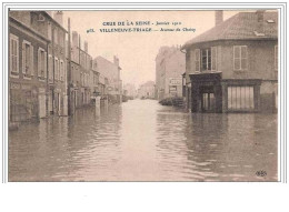 94.VILLENEUVE-TRIAGE..CRU E DE LA SEINE .JANVIER 1910.AVENUE DE CHOISY. - Villeneuve Saint Georges