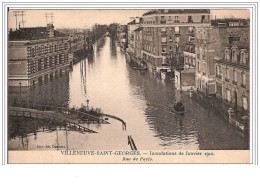 94.VILLENEUVE-ST-GEORGES. INNONDATIONS DE JANVIER 1910.RUE DE PARIS. - Villeneuve Saint Georges