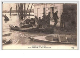 94.VILLENEUVE-SAINT-GEORG ES.CRUE DE LA SEINE. - Villeneuve Saint Georges