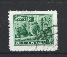 Poland 1951 Warsaw Reconstruction Y.T. 597 (0) - Used Stamps