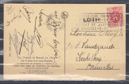 Postkaart Van Bruxelles (Midi) Naar Koekelberg Met Langstempel Loth - Linear Postmarks