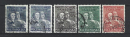 Poland 1950-51 Sexennial Plan Y.T. 582+585/585C (0) - Oblitérés