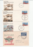 Flying DOCTOR  4 Diff  AUSTRALIA FDCs 1957 Melbourne, 1978 Melbourne Perth Applecross Cover Fdc Health Medicine Aviation - Premiers Jours (FDC)