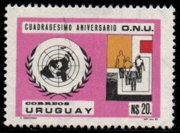 1986 Uruguay United Nations 40th Anniversary  #1190 ** MNH - Uruguay