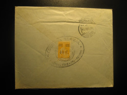 CALDAS DA RAINHA Estancia Termal 1929 To Figueira Da Foz Overprinted Stamp On Cancel Cover PORTUGAL - Lettres & Documents