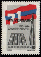 1986 Uruguay Genocide Of The Armenian People 71st Anniv. #1214 ** MNH - Uruguay