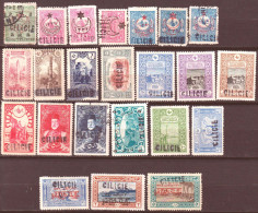 Cilicia 1919 Y.T.1/3,5/6,10/13,15/26 */MH VF/F - Nuovi