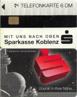 Germany - Sparkasse Astronaut (Overpint 'Sparkasse Koblenz') - O 2476 - 11.1994, 6DM, Used - O-Series : Customers Sets