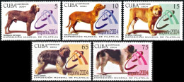 Cuba 2004, Dog Breeds Dogs - 5 V. MNH - Honden