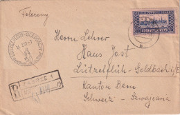 R Brief  Zabrze - Lützelflüh Goldbach        1957 - Cartas & Documentos