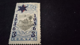 LİBERYA--1936-  5 C      DAMGASIZ  SÜRSAJED 1936 - Liberia