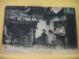 40 4248 CPA 1909 - VUE NOIR ET BLANC ET LEGENDE ROUGE N° 1 - 40 INTERIEUR DANS LES LANDES (LOU PACHEDENY) - ANIMATION - Farms