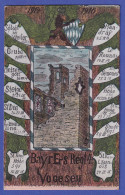 Bildpostkarte Bayer.-Ersatzregiment Nr. 4 Gel. Als Feldpost N. Kirchhaslach 1917 - Feldpost (franqueo Gratis)