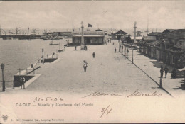 Cádiz.Muelle Y Capitanía Del Puerto Editor Dr.Trenkler.Rara - Cádiz