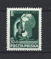 Poland 1952 Violin Contest Y.T. 689 (0) - Usados