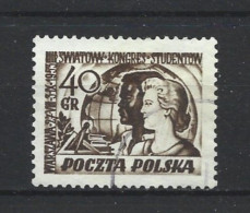 Poland 1953 Students Congress Y.T. 715 (0) - Gebraucht