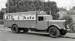 Latil Camion - Vehicule Publicitaire Pour Le Tour De France 1936  -  15x10cms PHOTO - Transporter & LKW