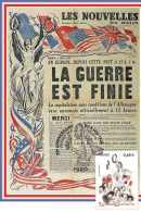 France 2015 - La Guerre Est Finie 70 Aniv. 8 Mai 1945 Carte Maximum - 2010-2019