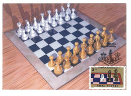 MAX 44 - 614 CHESS, Romania - Maximum Card - 2002 - Ajedrez